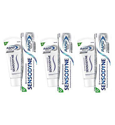 Sensodyne Rapid Relief Whitening Triple Bundle