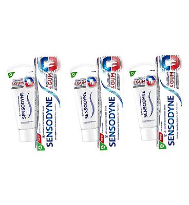 Sensodyne Sensitive Gum White Triple Bundle