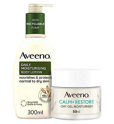 Aveeno Face and Body Moisturising Bundle for Dry and Sensitive Skin