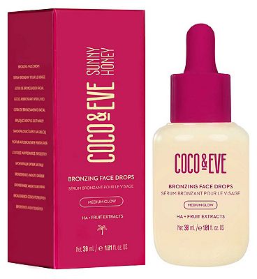 COCO & EVE SUNNY HONEY Bronzing Face Drops - Medium 30ml