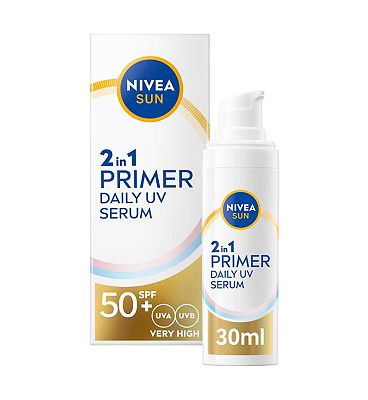 NIVEA SUN UV Face 2in1 Daily Primer Face Serum SPF50+ 30ml