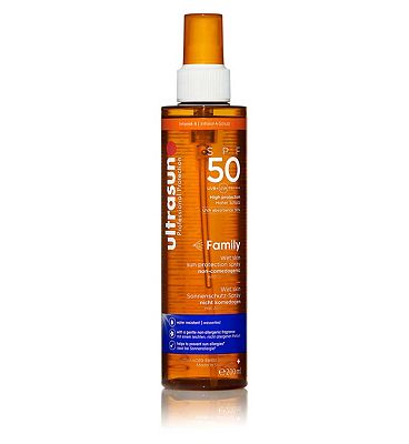 Ultrasun Family Sun Protection Wet Skin Spray SPF50 200ml