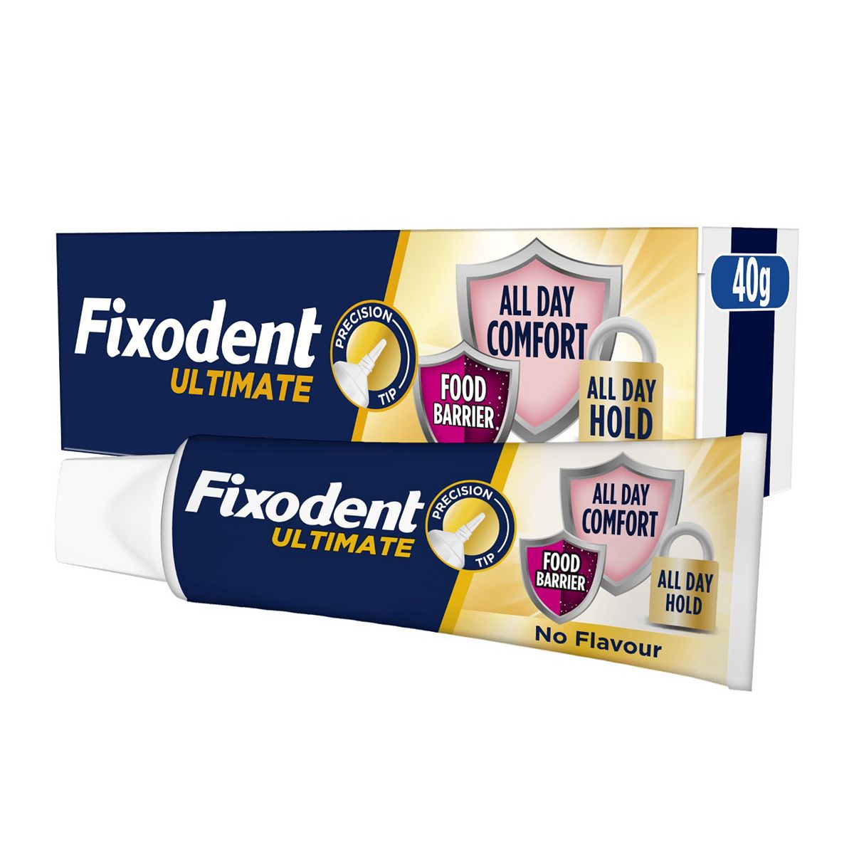 Fixodent Ultimate Denture Adhesive Flavour Free 40G
