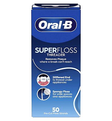 Oral-B Superfloss Threader, 50 Pre-Cut Strands