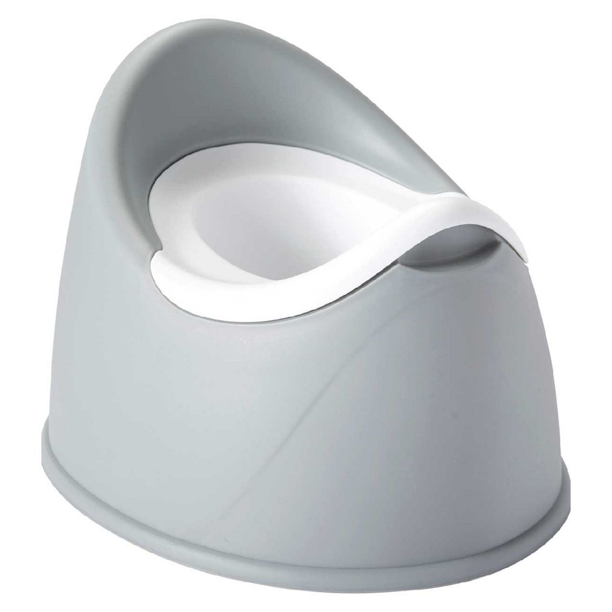 Nuby Beginner's Potty Training Seat - Removable Bowl And Integrated Splash Guard - 9+ Months - Gray - Image 3