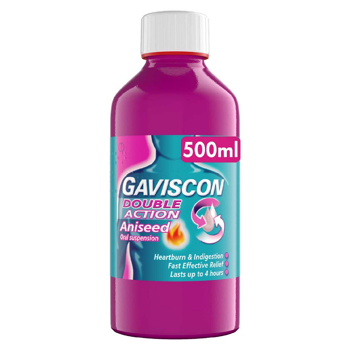 Gaviscon Double Action Aniseed Oral Suspension - 500ml