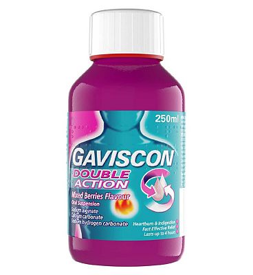 Gaviscon Double Action Mixed Berries Oral Suspension - 250ml