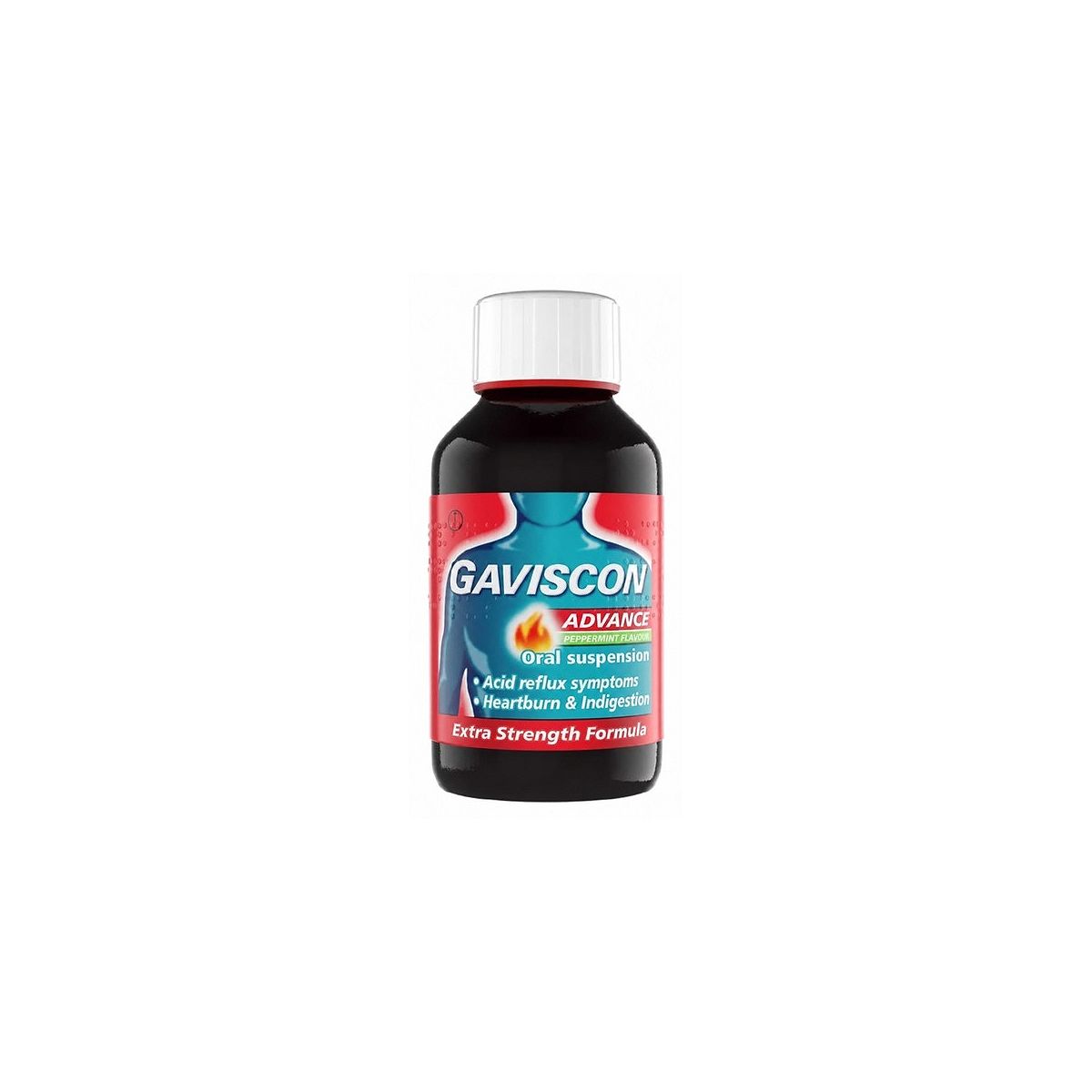 Gaviscon Advance Peppermint Flavour Oral Suspension -250 ml, 250ml
