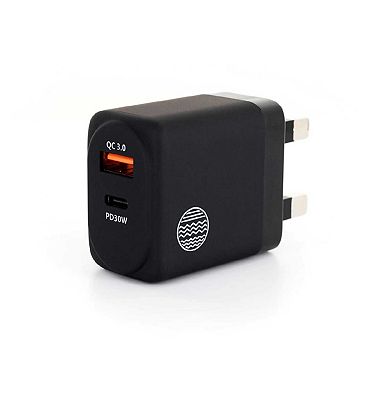 Our Pure Planet Harry Kane 30W USB A + USB C UK Wall Charger