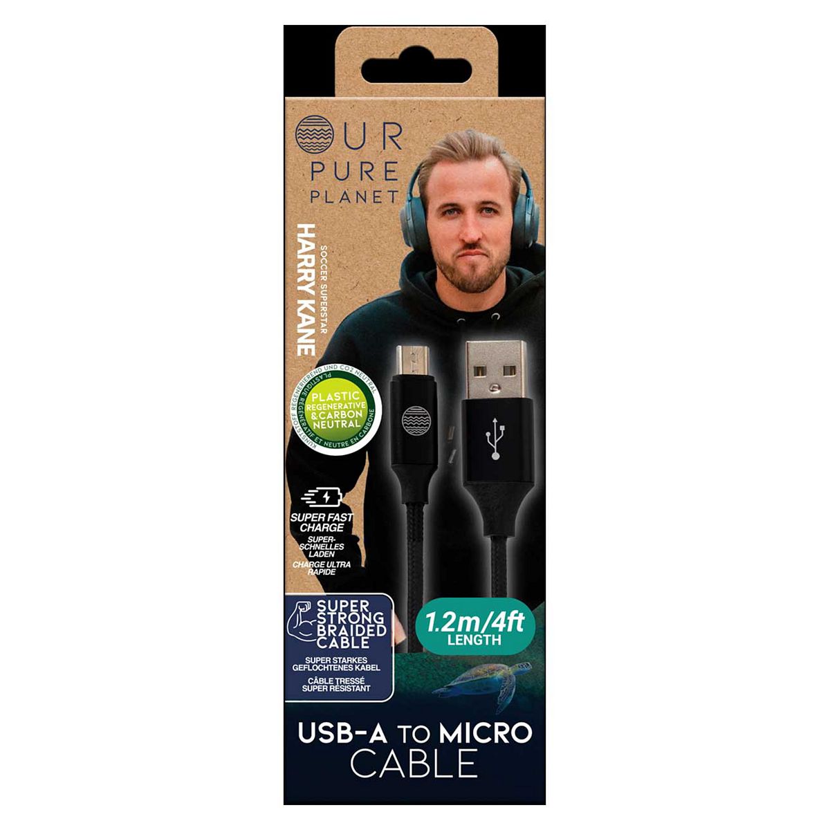 Our Pure Planet Usb-A To Micro Cable 1.2M/4Ft