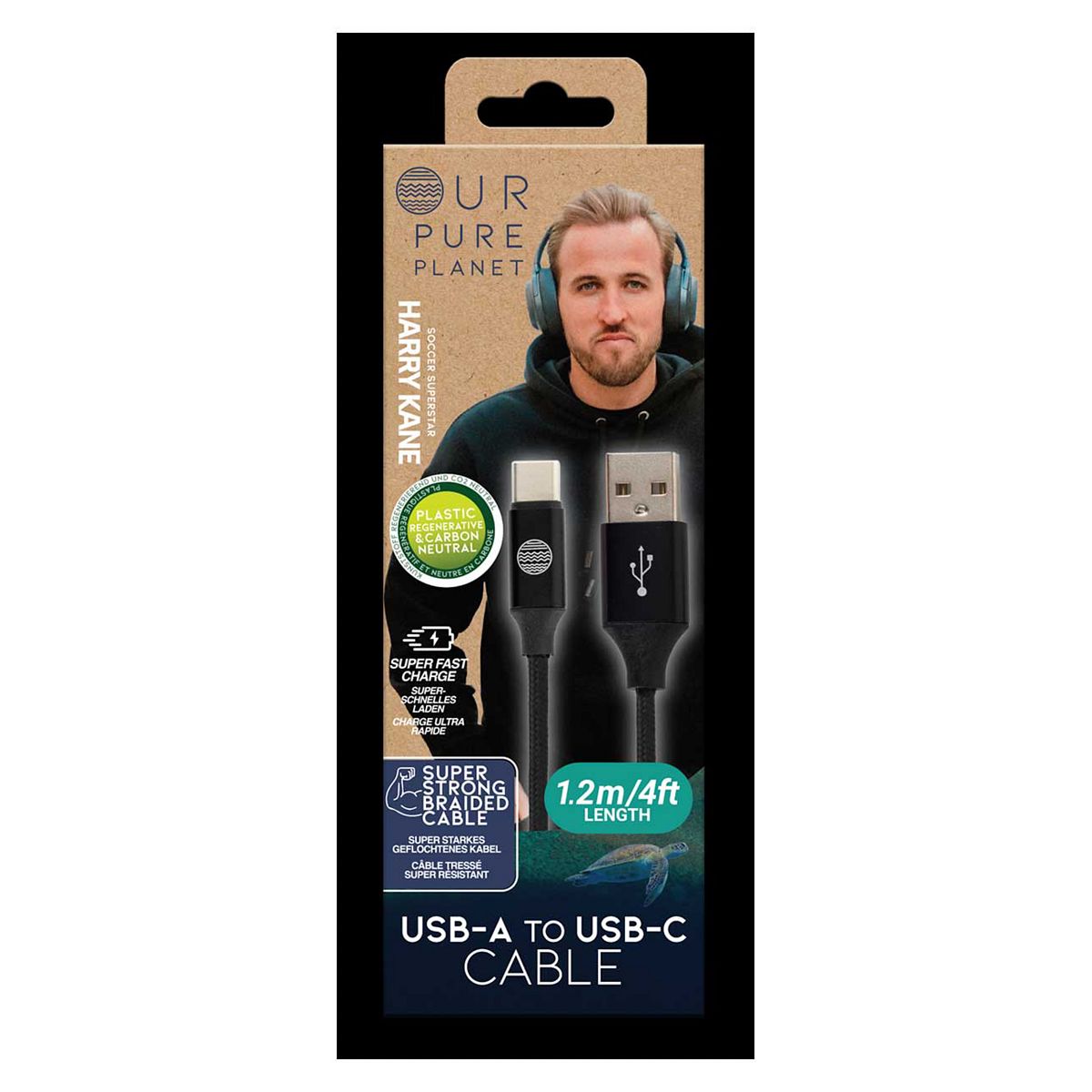 Our Pure Planet Usb-A To Usb-C Cable 1.2M/4Ft