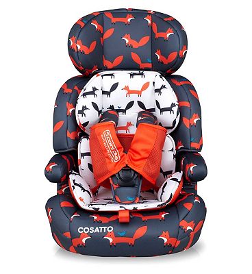 Cosatto Zoomi Group 123 Car Seat Charcoal Mister Fox