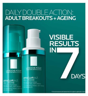 La Roche-Posay Effaclar A.Z. Gel Cream Daily Moisturiser for Breakouts & Ageing with 10% Azelaic Acid & Salicylic Acid 40ml (2)