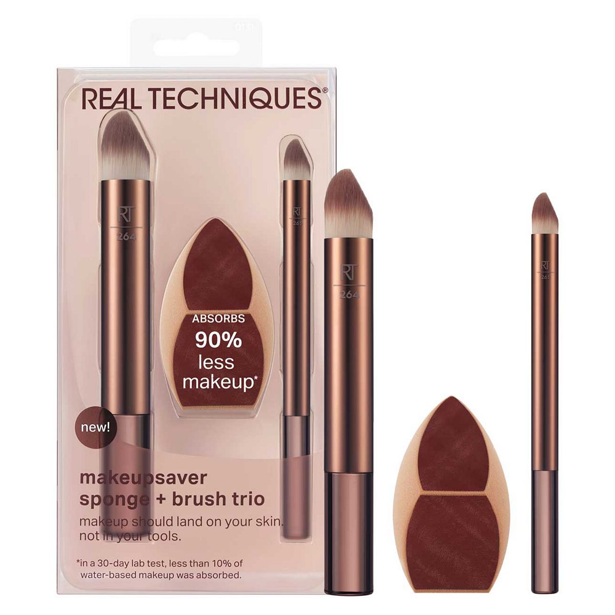 Real Techniques Make Up Saver Sponge And Brush Kit