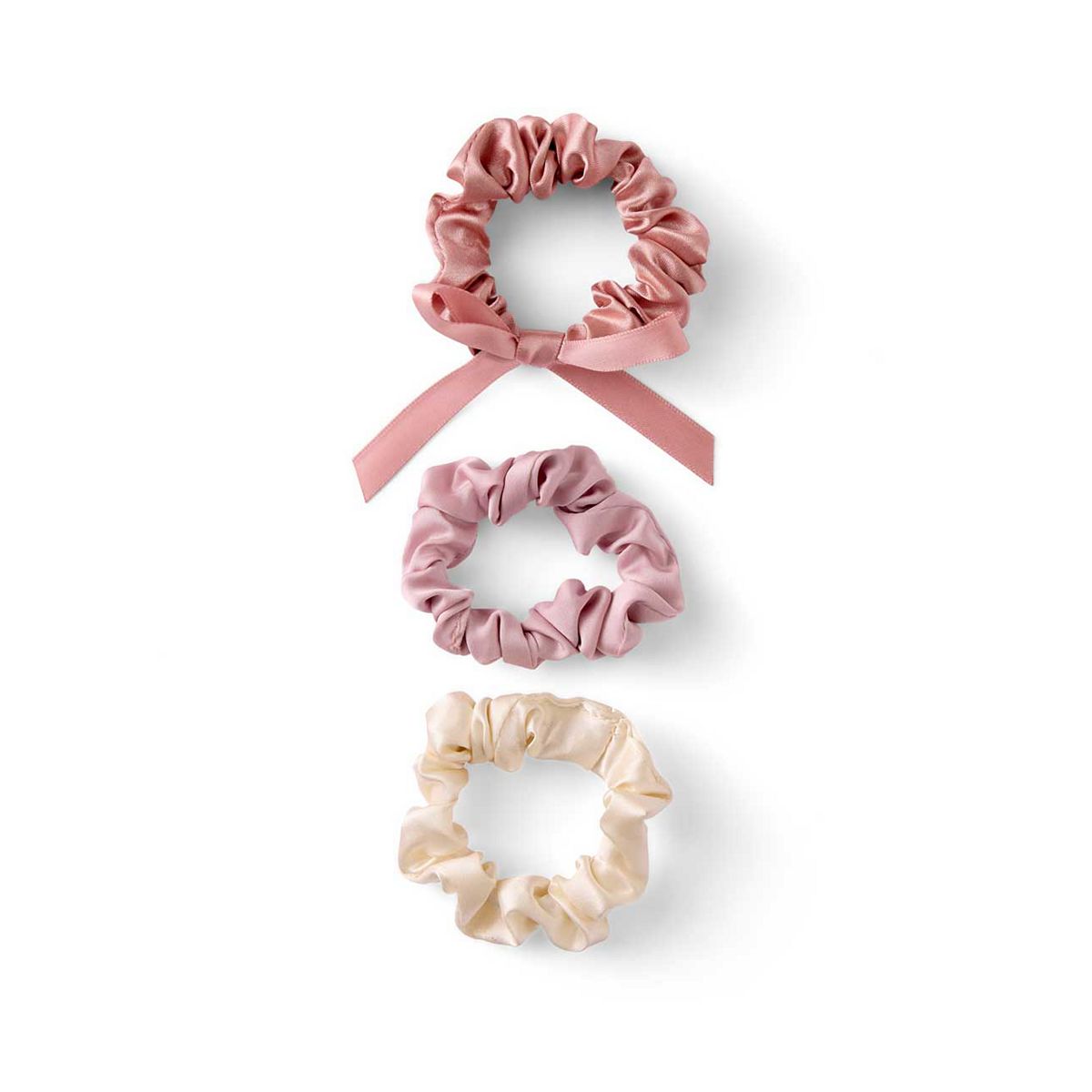   Bow Satin Scrunchies Multicolor