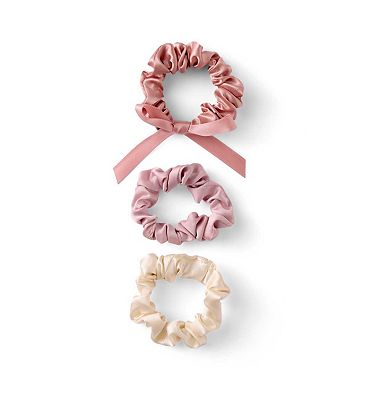 Boots Bow Satin Scrunchies