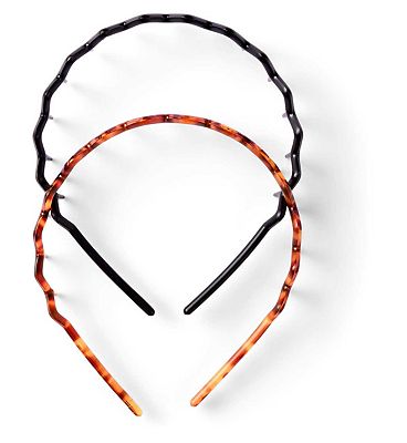 Click to view product details and reviews for Boots Zigzag Headband Tortoise Black 2s.