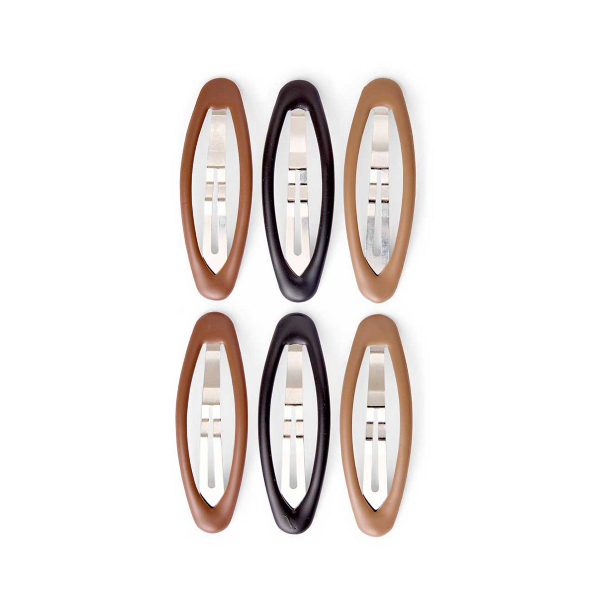   Hair Snap Clip 6Pk Multicolor