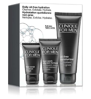 Clinique Daily Hydration: Men's Skincare Set for Oily Skin