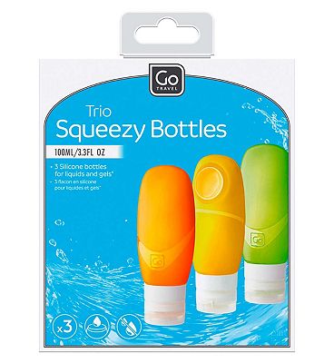 Go Travel Trio Squeezy Bottles 100ml