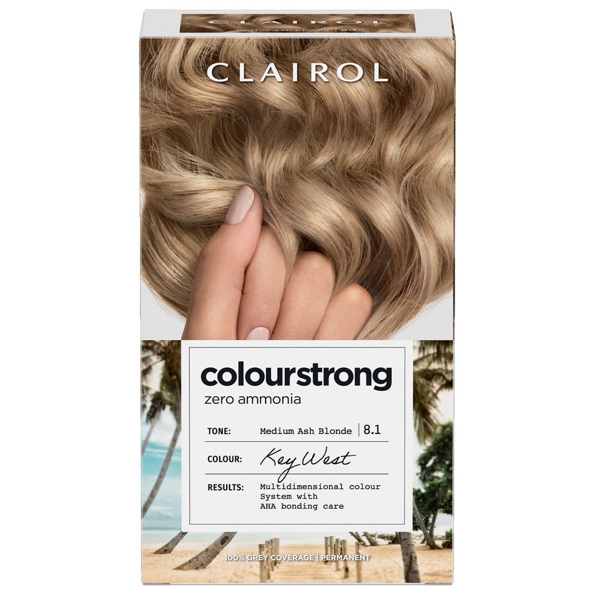 Clairol Colour Strong Permanent Hair Dye 8.1 Medium Ash Blonde 199ml