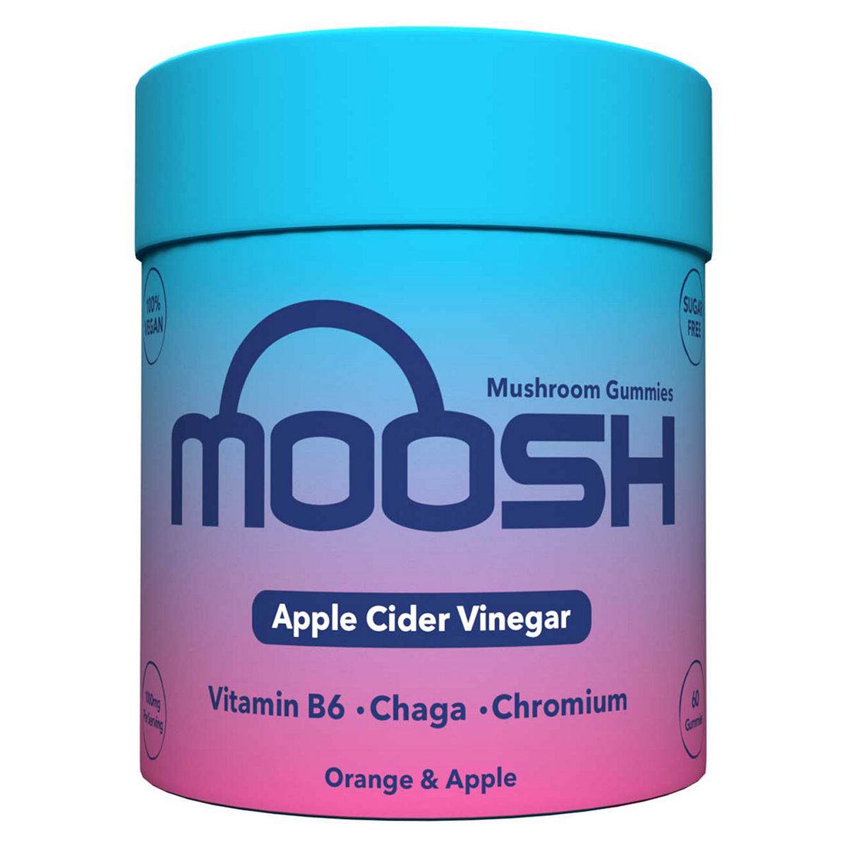 Moosh Mushroom Gummies Apple Cider Vinegar (Orange And Apple) 60