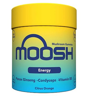 Moosh Mushroom Gummies Energy (Citrus Orange) 60 Gummies