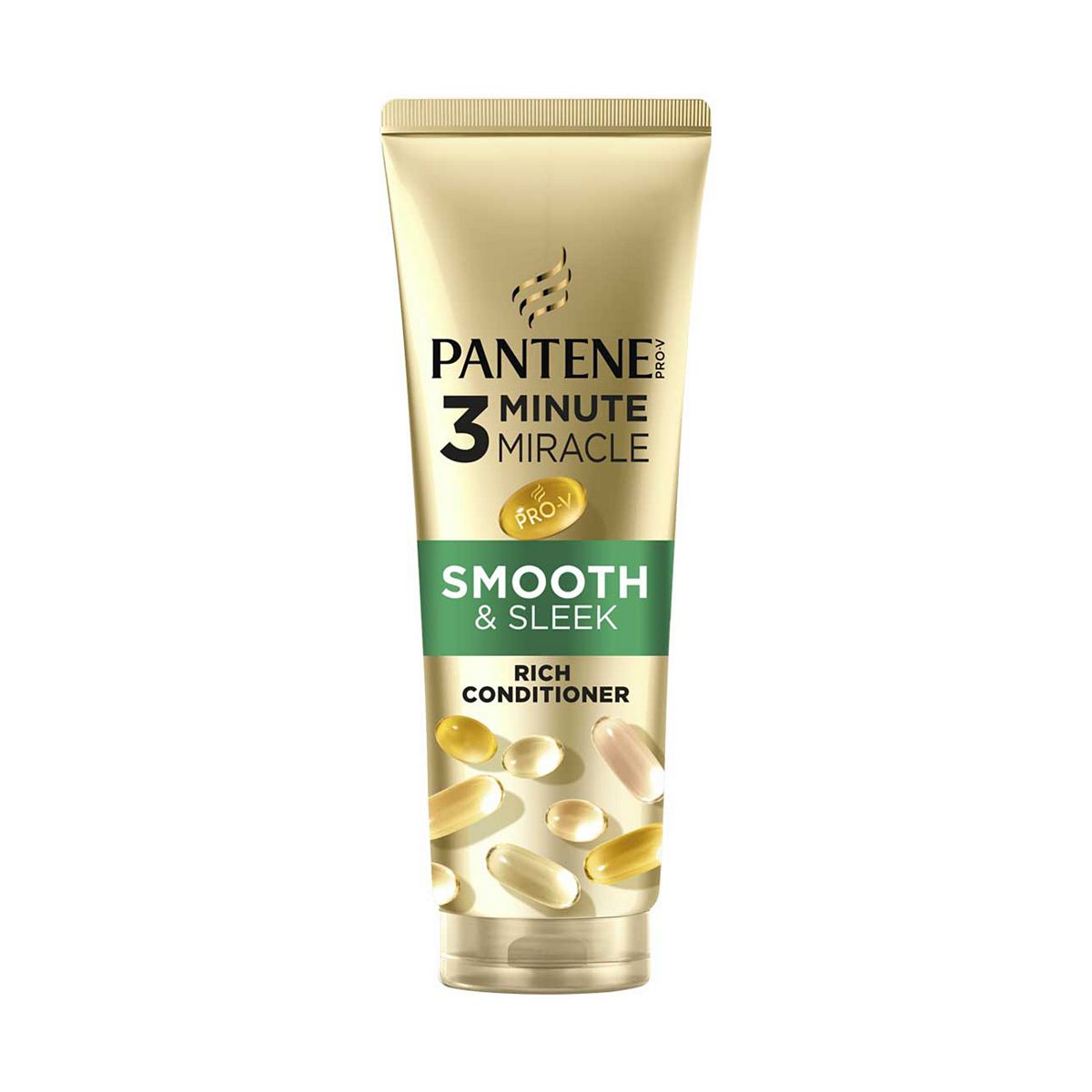 Pantene Pro-V Smooth & Sleek 3 Minute Miracle Rich Conditioner 220Ml For Frizzy, Dry Hair Br/>