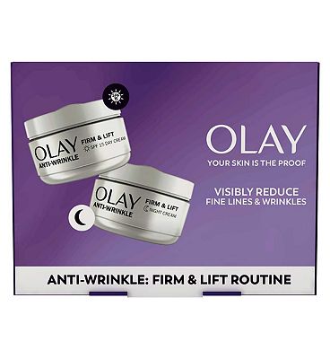 Olay Anti-Wrinkle Firm & Lift Giftset: SPF15 Day Face Cream+ Night Cream Moituriser