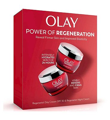 Olay Super Powered Duo Giftset: Regenerist SPF30 Day Face Cream + Regenerist Night Face Cream