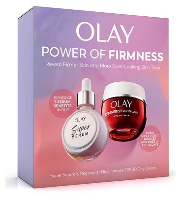 Olay Super Powered Duo Giftset: Super Serum + Regenerist Niacinamide SPF30 Day Cream Moisturiser