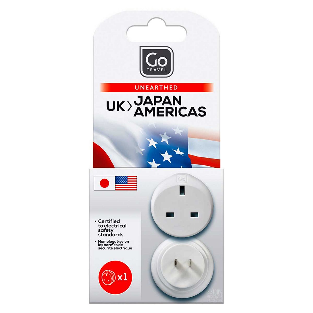 Go Travel Uk/Japan/Usa Adaptor