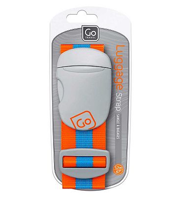 Go Travel Luggage Strap Blue Orange