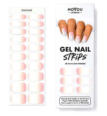 MoYou London Gel Nail Strip Pink Sunset