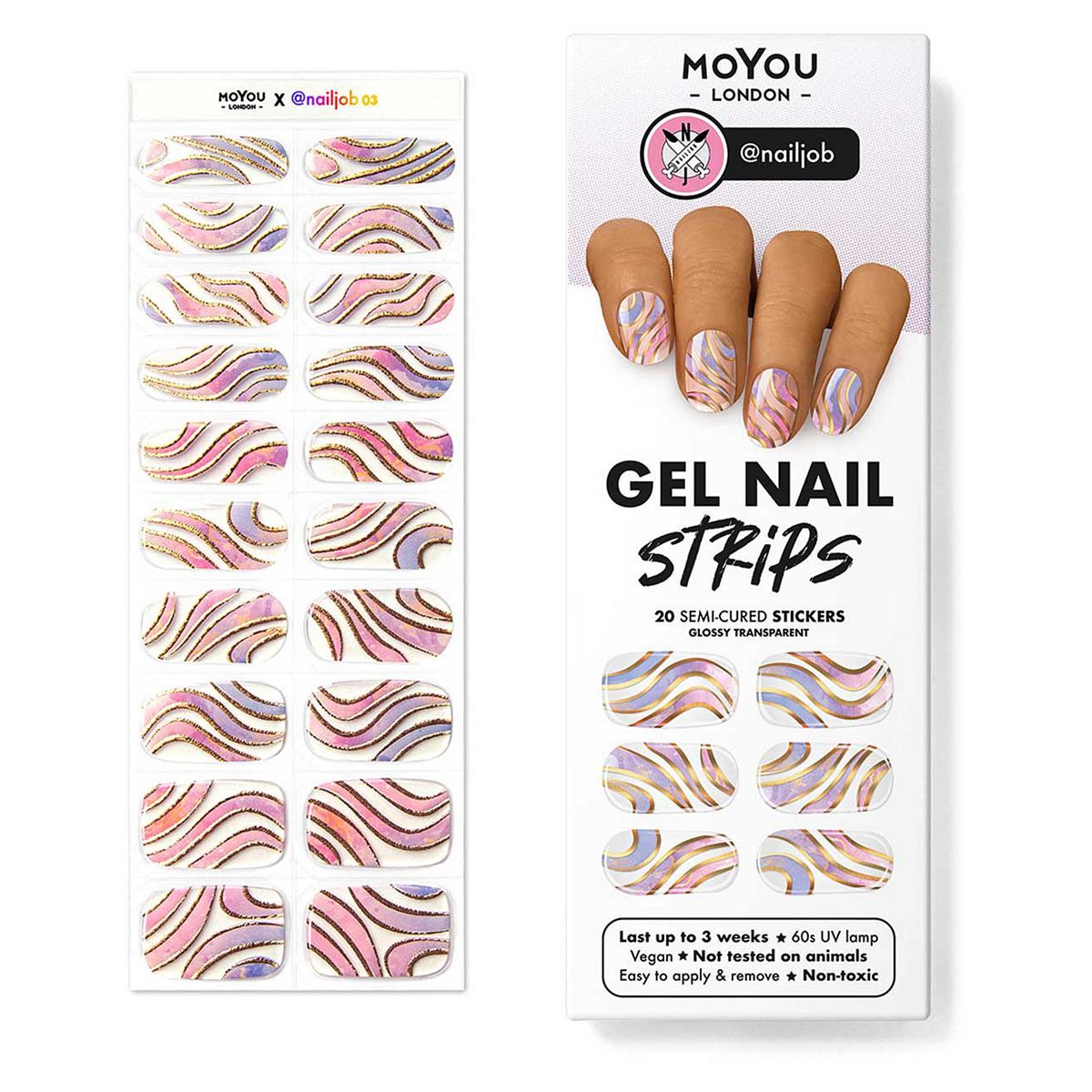 MoYou London Gel Nail Strip 03