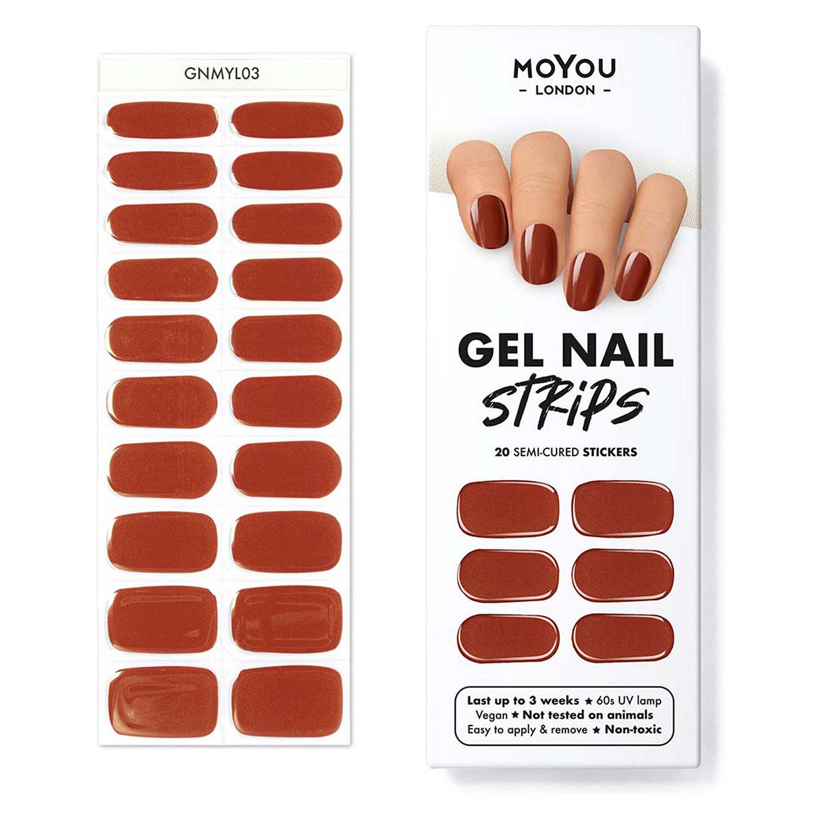 MoYou London Gel Nail Strip Cinnamon Bun