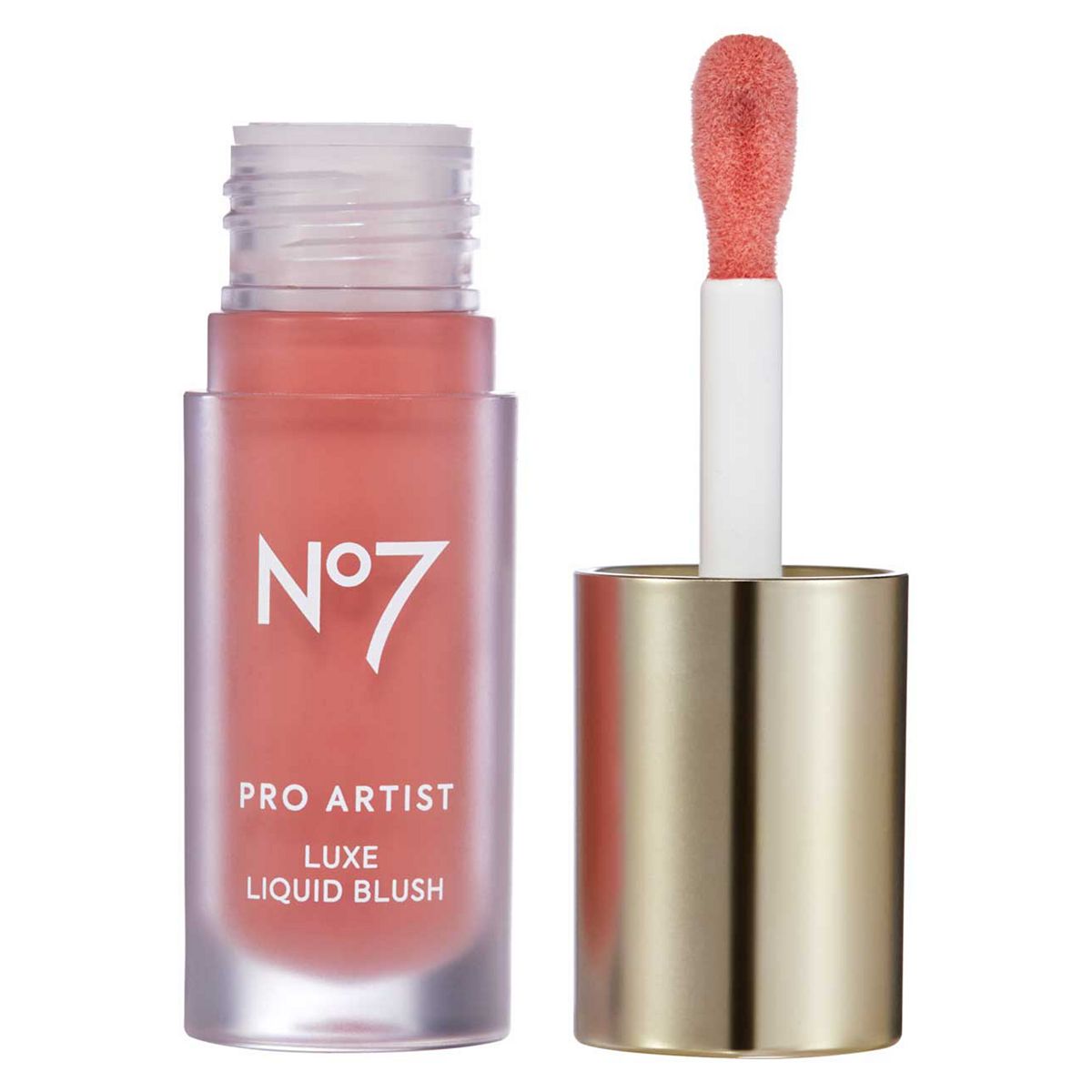 No7 Pro Artist Luxe Liquid Blush in Coral, 6ml