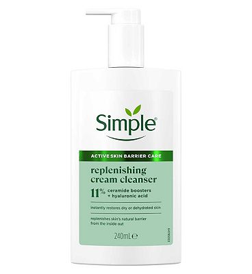 Simple Replenishing Cream Cleanser for Sensitive Skin 240ml