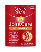 Seven Seas JointCare + Turmeric with Omega-3 & Glucosamine, 30 Capsules + 30 Tablets