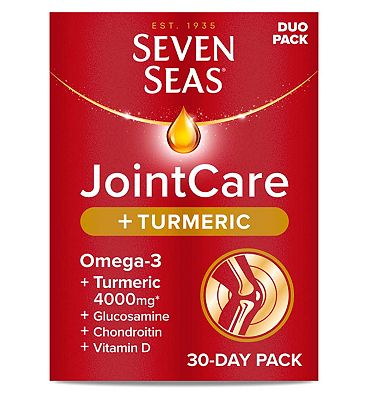 Seven Seas JointCare + Turmeric with Omega-3 & Glucosamine, 30 Capsules +30 Tablets