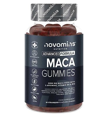 Novomins Maca Gummies Strawberry Flavour 60s