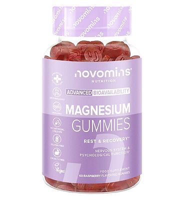 Click to view product details and reviews for Novomins Magnesium Gummies Raspberry Flavour 60s.