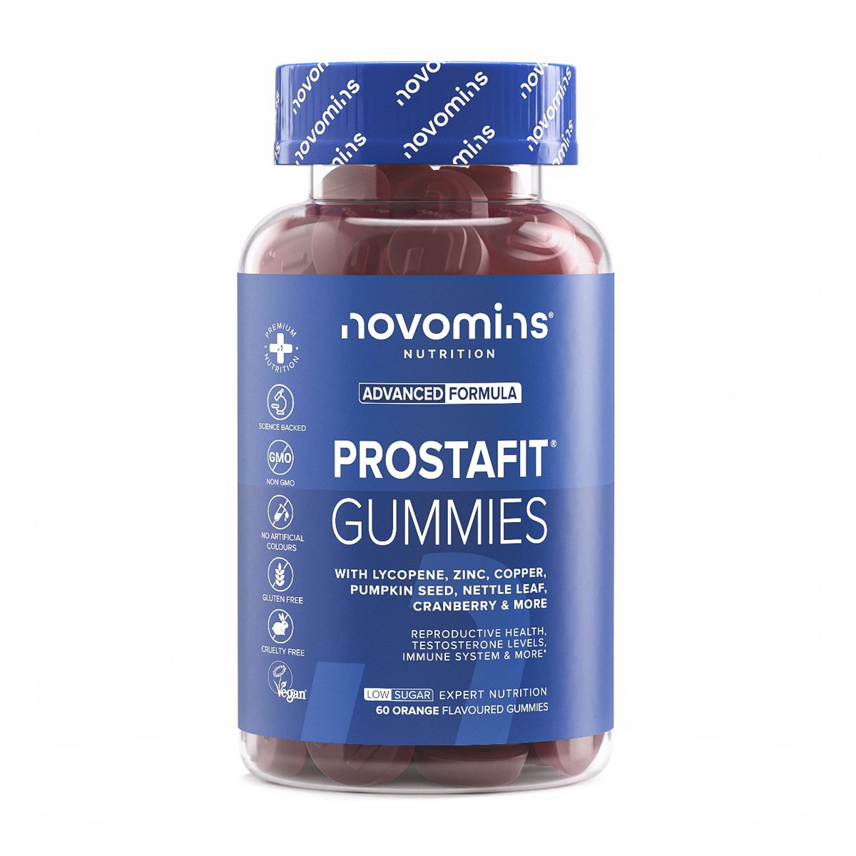 Novomins Prostafit Gummies Orange Flavour 60S