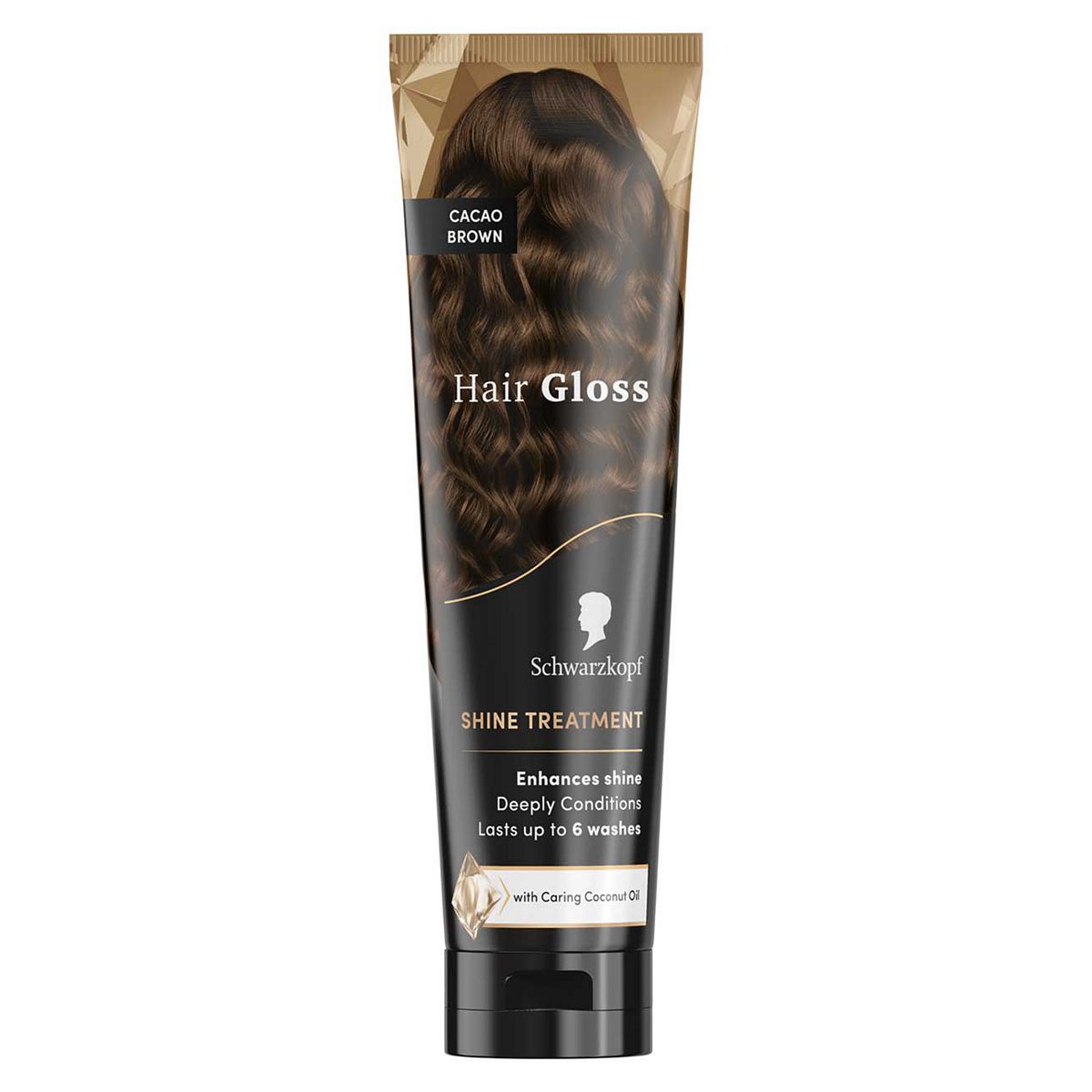 Schwarzkopf Hair Gloss Cacao Brown Shine Treatment With Coconut Oil 150ml