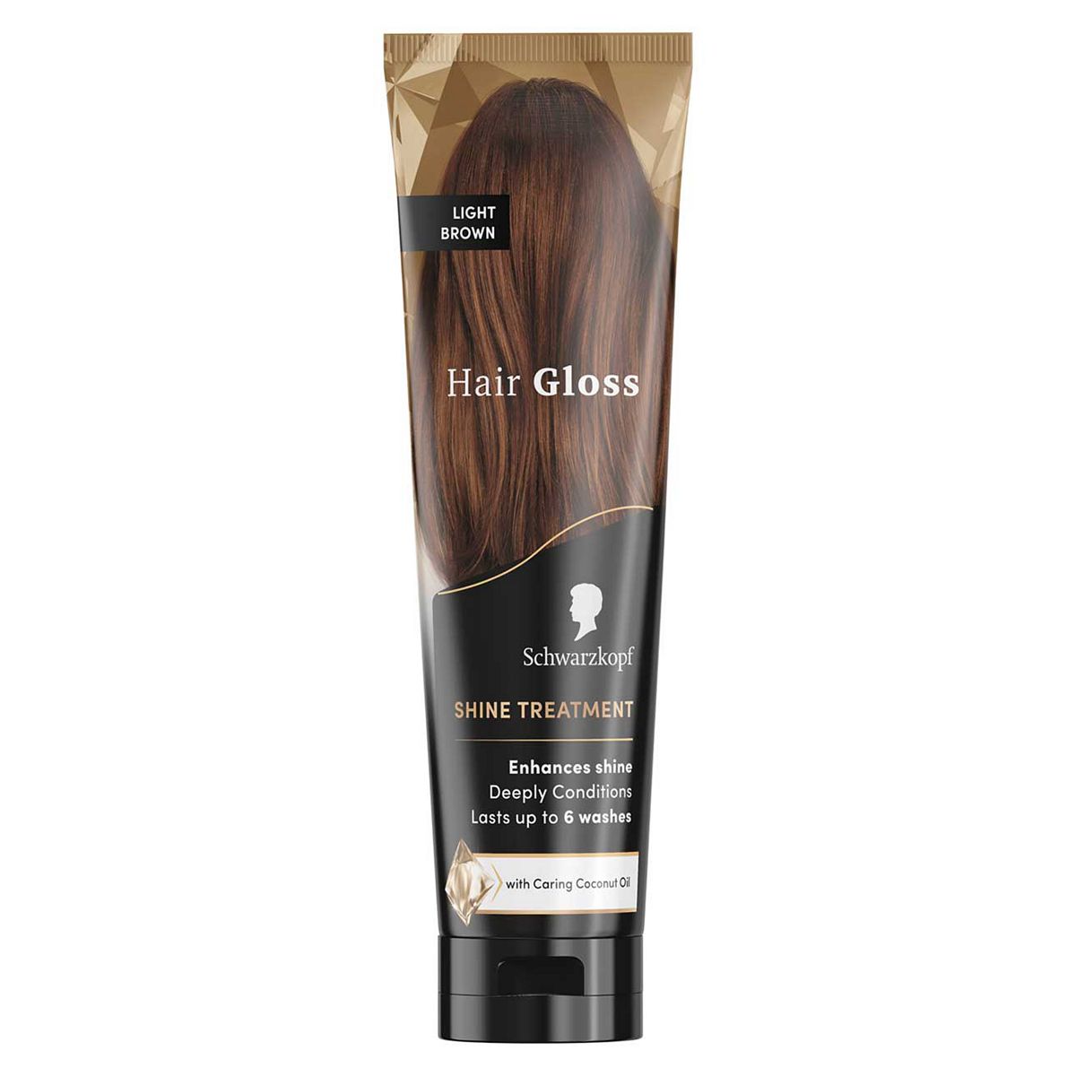 Schwarzkopf Hair Gloss Light Brown Shine Treatment With Coconut Oil 150ml