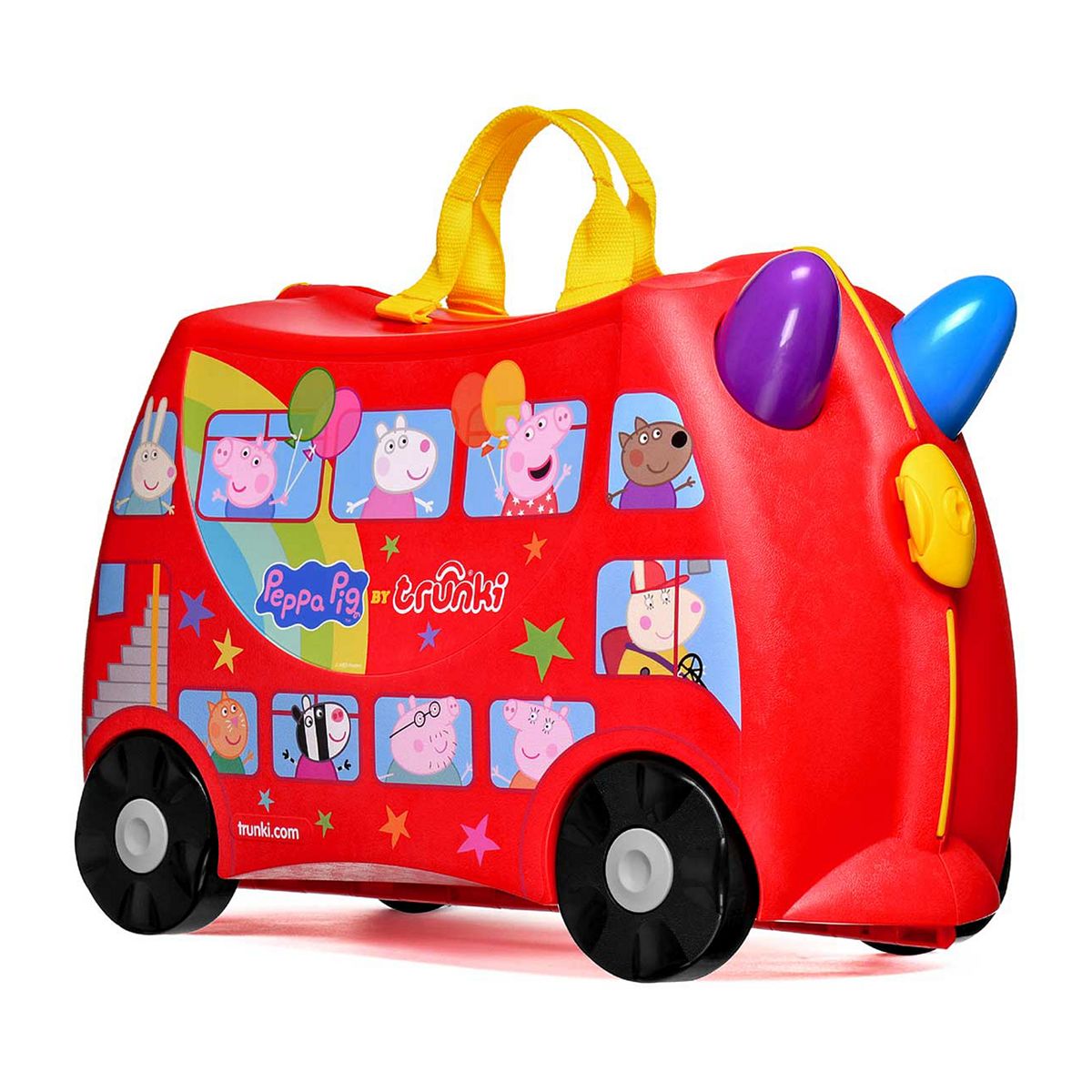 Trunki Ride On Carry Luggage Toy - Peppa Pig's Party Bus
