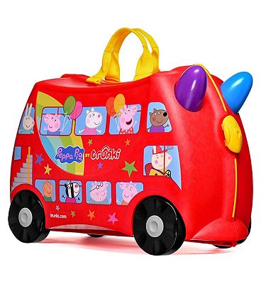 Trunki Ride on Carry on Luggage Toy - Peppa Pig's Party Bus