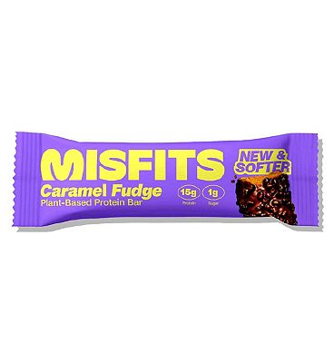 Misfits Plant Based Caramel Fudge Protein Bar 50g