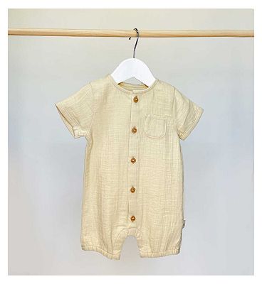 Maybe Baby Woven Texture Romper 9 - 12 Months