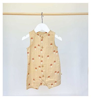 Maybe Baby Printed Double Cloth Romper 3 - 6 Months